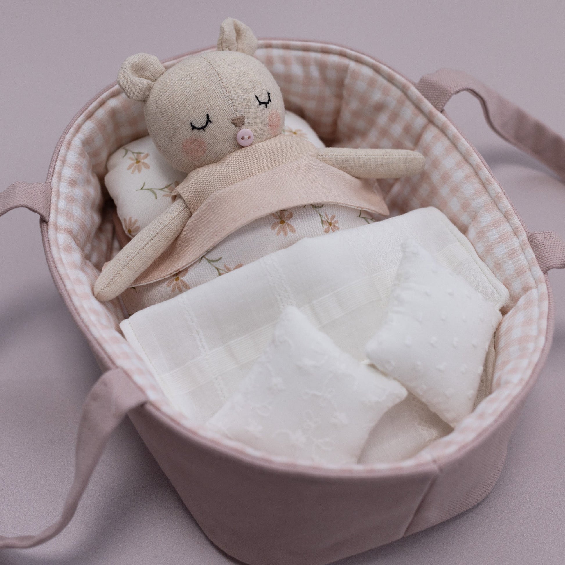 Doll bed sewing pattern - Studio Seren