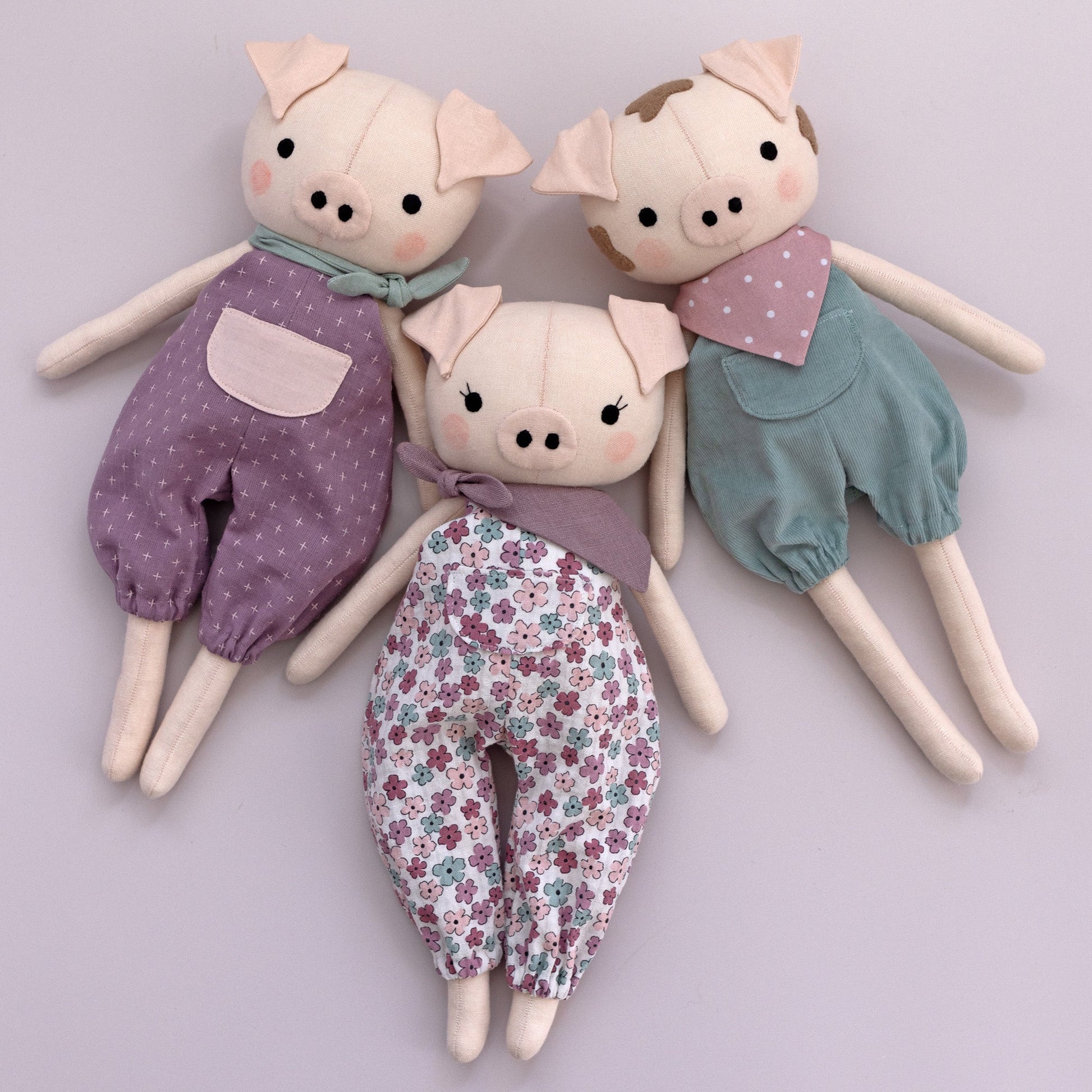 Pig sewing pattern - Studio Seren