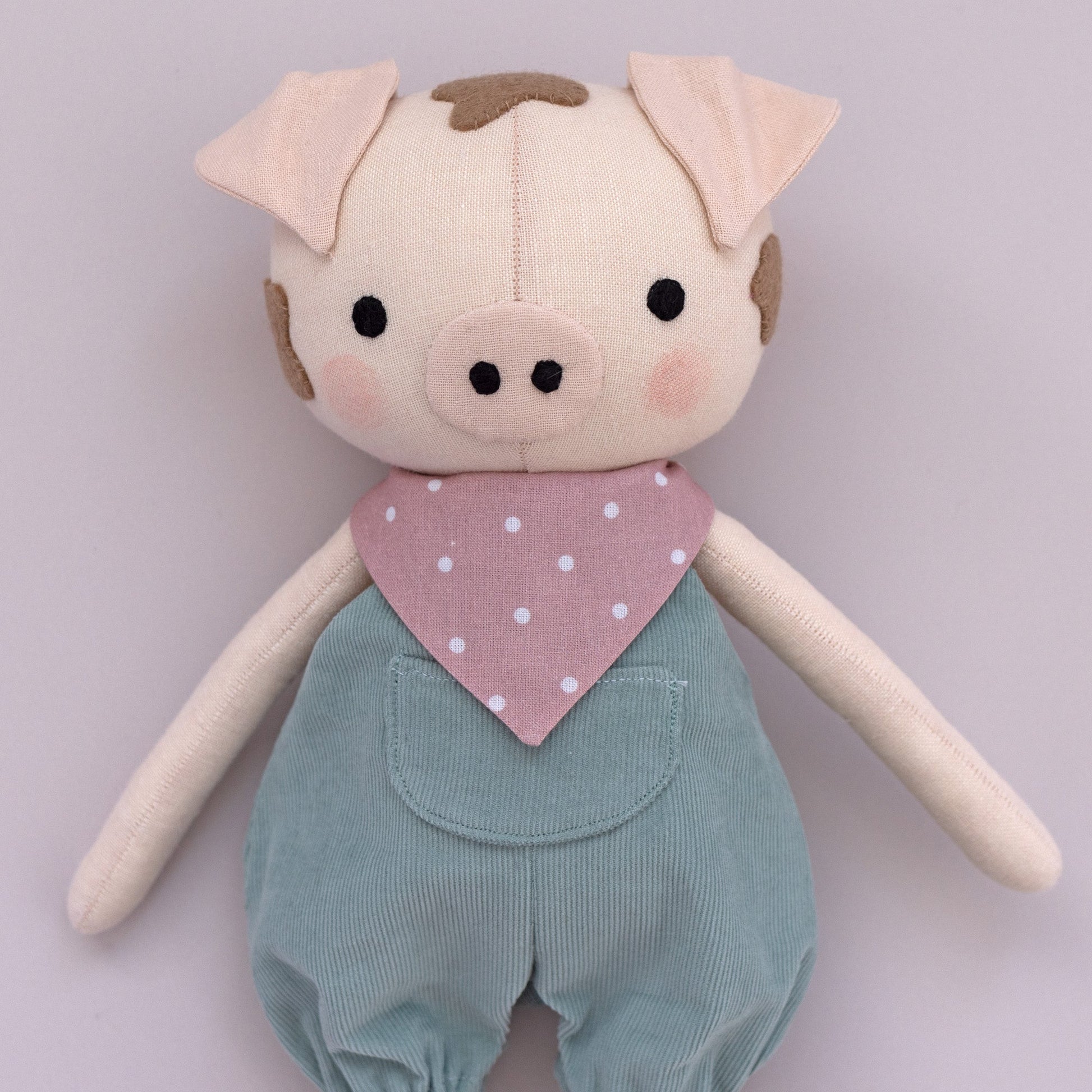 Pig sewing pattern - Studio Seren