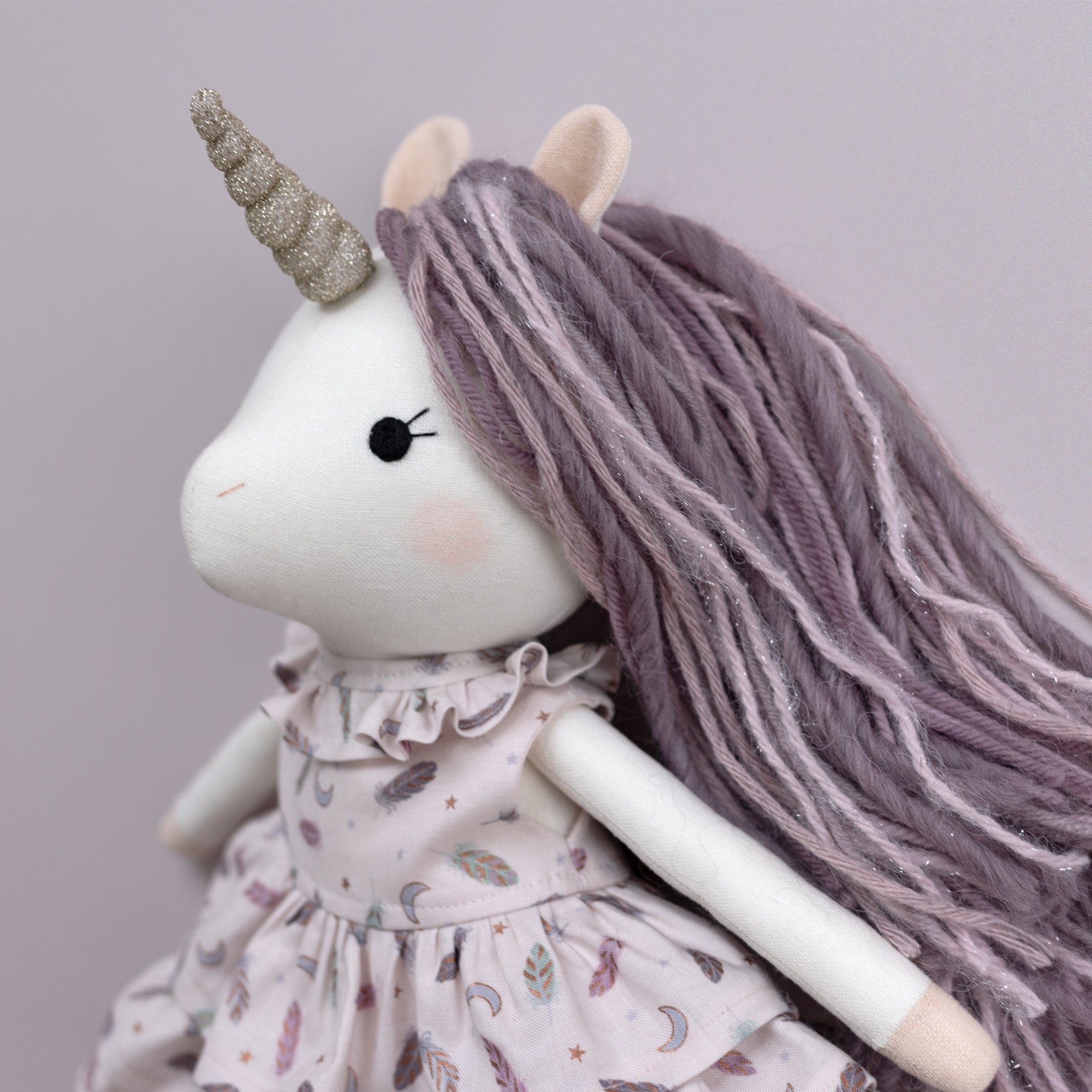 Handmade unicorn sales doll